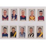 Trade cards, Australia, Hoadley's Chocolates, Victorian Footballers (51-100) (set, 50 cards) (gd/vg)