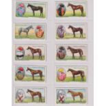 Cigarette cards, Hignett's, Prominent Racehorses of 1933, (set, 50 cards) (gd/vg)