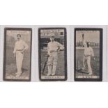 Cigarette cards, Clarke's, Cricketers Series, 3 cards, no 6 T. Richardson, no 11 Robert Abel & no 29