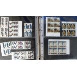 Stamps, Collection of GB Pre-Decimal Wildings, Machins and commemorative stamps in blocks and part