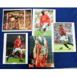 Football Autographs, Manchester Utd, a collection of 5 colour 8" x 10" photos, all with original ink