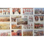 Postcards, Military, a selection of 17 cards published by G Faulkner inc. set of 6 cards for the