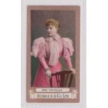 Cigarette card, Hudden's, Actresses, FROGA, type card, Miss Fortescue (gd) (1)