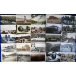 Postcards, a Devon & Somerset collection of approx. 115 cards with RP's of Broadhembury, Princetown,