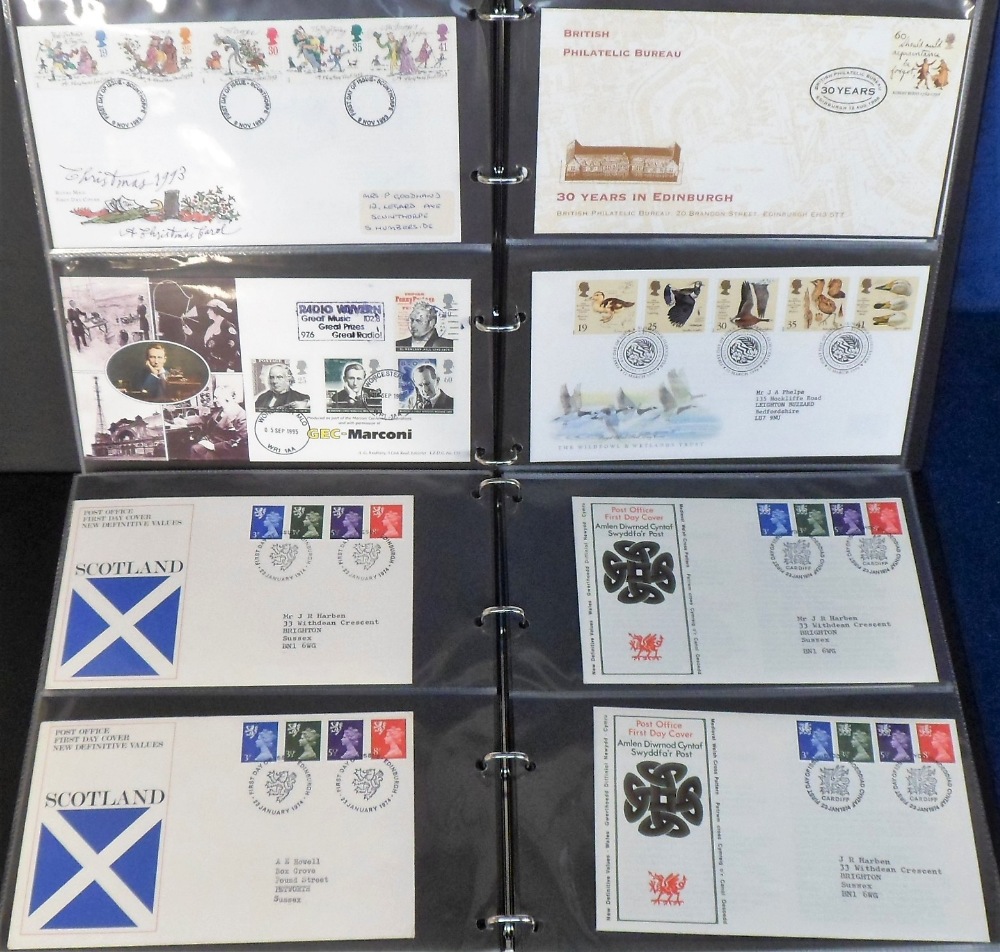 Stamps, Collection of FDCs housed in 2 Malvern cover albums 1940s-2013 and a Silver Jubilee Royal - Image 2 of 4