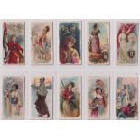 Cigarette cards, USA, Duke's, Holidays, 10 cards, Battle of Sedan, Burmese Festival, Chinese New