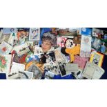 Ephemera, a mixed lot to include photos, greetings cards, unused large format Harry Potter cards,