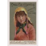 Cigarette card, USA, Duke's, advertising card for 'Cross-Cut Cigarettes' illustrated with Beauty, XL