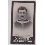 Cigarette card, Cadle's, Footballers, type card, W C Athersmith, Small Heath (gd/vg)