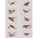 Cigarette cards, Harvey & Davy, Birds & Eggs (set, 50 cards) (gd/vg)