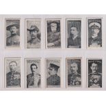 Cigarette cards, Drapkin & Millhoff, Boer War Celebrities 'PAM' (Multi backs) (set, 25 cards) (1