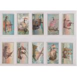 Cigarette cards, USA, ATC, Old Ships, 1st Series (set, 25 cards) (gd/vg)