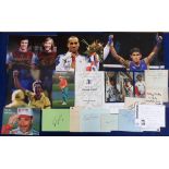 Sports Autographs, a mixed selection of items inc. signed photo of Trevor Brooking & Billy Bonds,