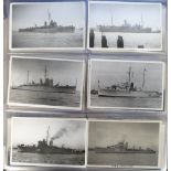 Photographs, Naval, a collection of approx. 360 b/w photographic cards all postcard size showing