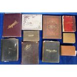 Autograph Albums and Scrap Books a collection of 11 books dating from approx. 1870 to 1960s, some