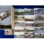 Postcards, a collection of approx. 400 sleeved cards of Scotland, with street scenes, scenic