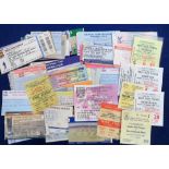 Football tickets, a collection of 90+ tickets, mostly 1990's onwards but including a few earlier,