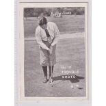 Trade card, The Capitol Picture House, Bolton, Bobby Jones (Himself) in How I Play Golf, type