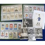 Football, Leicester City, a collection of approx. 100 cigarette, trade cards & photographs,