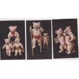 Postcards, comic, a set of 6 polar bear cards illustrated by Ellam and published by C.W. Faulkner,
