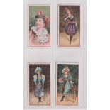 Cigarette cards, Richmond Cavendish, Pretty Girls 'RASH', 4 cards, ref H8, pictures nos 2, 8, 10 &