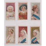 Cigarette cards, Salmon & Gluckstein, Her Most Gracious Majesty Queen Victoria (set, 6 cards) (