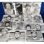 Football press photographs, a collection of approx. 170 b/w photos, approx. 6.5" x 8.5", all showing