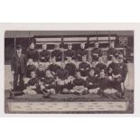 Postcard, Liverpool FC, RP showing squad & officials, 1904-05 (unused, gd) (1)