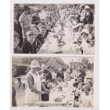Postcards, Buckinghamshire, two, plain back RP's, souvenirs of Hanslope Silver Jubilee Celebrations,