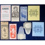 Playing Card Wrappers, 2 playing card duty wrappers and 6 playing card wrappers (De La Rue,