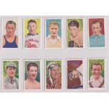 Cigarette cards, Hill's, Celebrities of Sport, 2 sets, one 'Hill' name, the other 'Gold Flake' (50