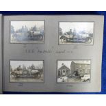 Photograph Album 1917-19, motoring and military containing 70 photographs mainly Surrey showing