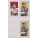 Cigarette cards, USA, ATC, Baseball Series, T206, 3 cards, Bridwell N.Y. Nat'l. & Steinfeldt Chicago