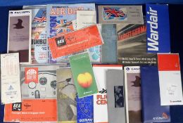 Ephemera, Aviation, 24 items to include air tickets (BEA, United, Malaysia Airlines, Quantas,