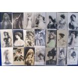Postcards, Theatre, an interesting selection of approx. 45 French actresses and entertainers inc.