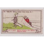 Cigarette card, Golf, Felix S. Berlyn, Burline Mixture (Golfers Blend) Series, type card, no 1 (some