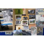Postcards, a mixed age Switzerland selection of approx. 430 cards with many from Adelboden, also