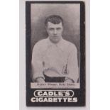 Cigarette card, Cadle's, Footballers, type card, Stephen Bloomer, Derby County (one small edge