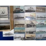 Postcards, a large collection of approx. 320 shipping cards, mainly liners, but also lifeboats,