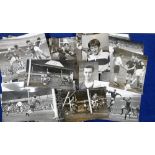 Sporting press photographs, Rugby & Football, a selection of approx. 100 b/w photos, various