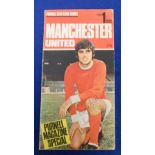 Football autographs, Manchester United, Purnell Star Team Series No1 1970 Magazine Special signed to