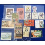 Trade cards, Canada, a collection of 15 cards inc. Montreal Biscuit Co Calendar for 1915, Massey-