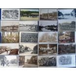 Postcards, Kent, a collection of 60+ cards, with 25+ RP's, various towns and villages also social