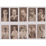 Cigarette cards, Hill's, 2 sets, Famous Cricketers (40 cards) & Caricatures of Famous Cricketers 'L'