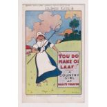 Postcard, Advertising, Tuck's Celebrated Posters Series No 1501, Theatre, ‘You do make oi Laaf’ A