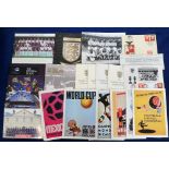 Football, a selection of items inc. set of 15 cards issued by FIFA showing World Cup posters 1930-