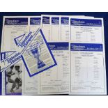 Football programmes, Tottenham Hotspur, a collection of 29, mostly single sheet reserve and Youth