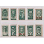 Trade cards, Australia, Footballers (1925) in green, (25/54) (some with staining, fair/gd) (25)