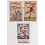Tobacco issues, Player's, 3 Football Fixture Cards for Seasons 1949/50, 1955/56, & 1956/57 all
