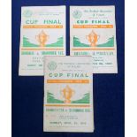 Football programmes, Eire FA, 3 Irish Cup Final programmes Drumcondra v St Patrick's Athletic